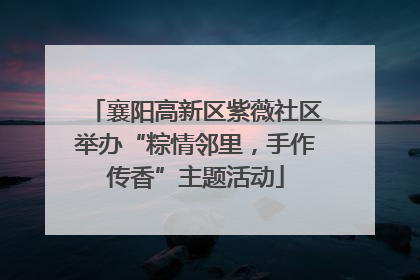 襄阳高新区紫薇社区举办“粽情邻里，手作传香”主题活动