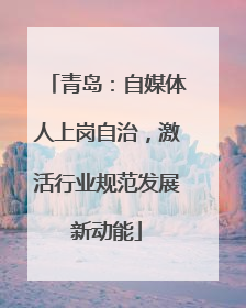 青岛：自媒体人上岗自治，激活行业规范发展新动能