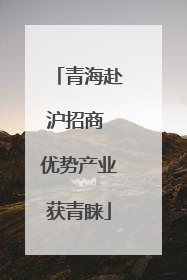 青海赴沪招商 优势产业获青睐