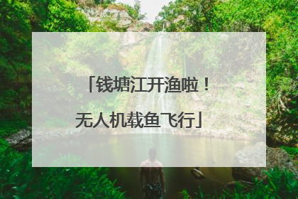 钱塘江开渔啦！无人机载鱼飞行