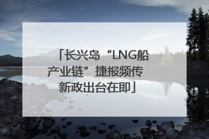 长兴岛“LNG船产业链”捷报频传 新政出台在即