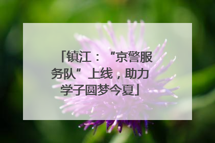 镇江：“京警服务队”上线，助力学子圆梦今夏