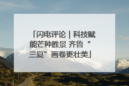 闪电评论｜科技赋能芒种胜景 齐鲁“三夏”画卷更壮美