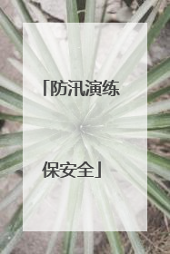防汛演练保安全