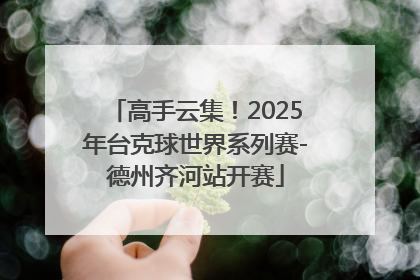 高手云集！2025年台克球世界系列赛-德州齐河站开赛