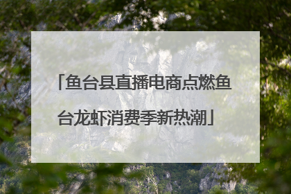 鱼台县直播电商点燃鱼台龙虾消费季新热潮