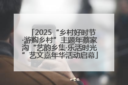 2025“乡村好时节·游购乡村”主题年蔡家沟“艺韵乡集·乐活时光”艺文嘉年华活动启幕